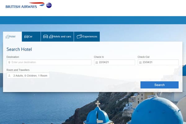 BA Avios Hotels