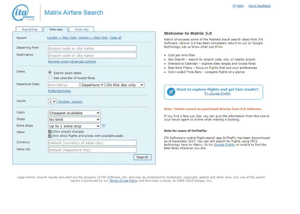 How to use the ITA Matrix Tool: Insider Tips for the Cheapest Flights ...