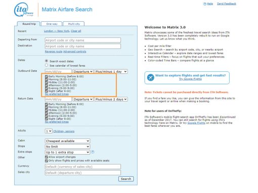 How to Use the ITA Matrix Tool: Insider Tips for the Cheapest Flights ...