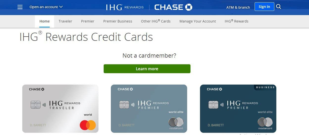 IHG Credit Card 