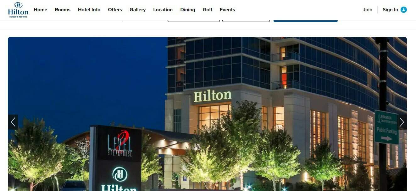 hilton website