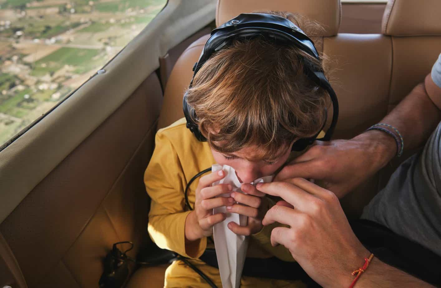 Kid Feeling Dizzy In Plane Ride