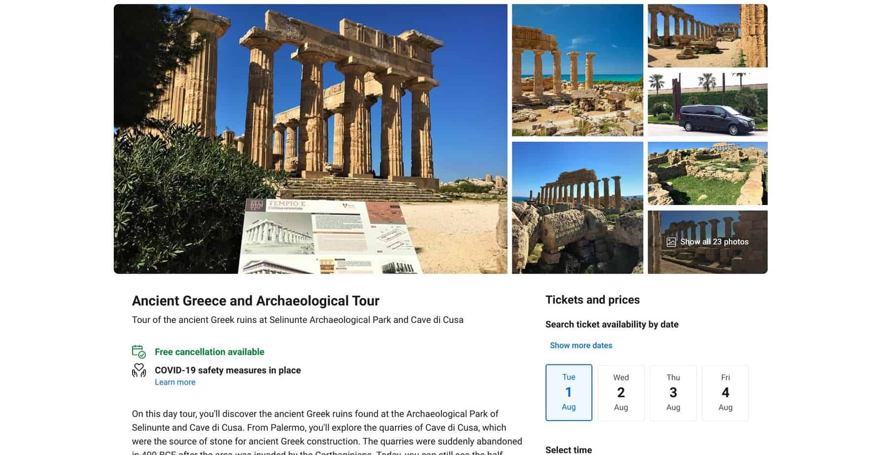 Booking.com tours image