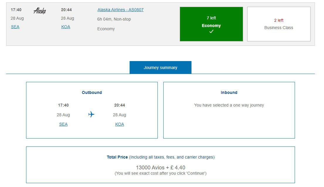 Alaska Airlines Best Uses for Avios Points in 2023